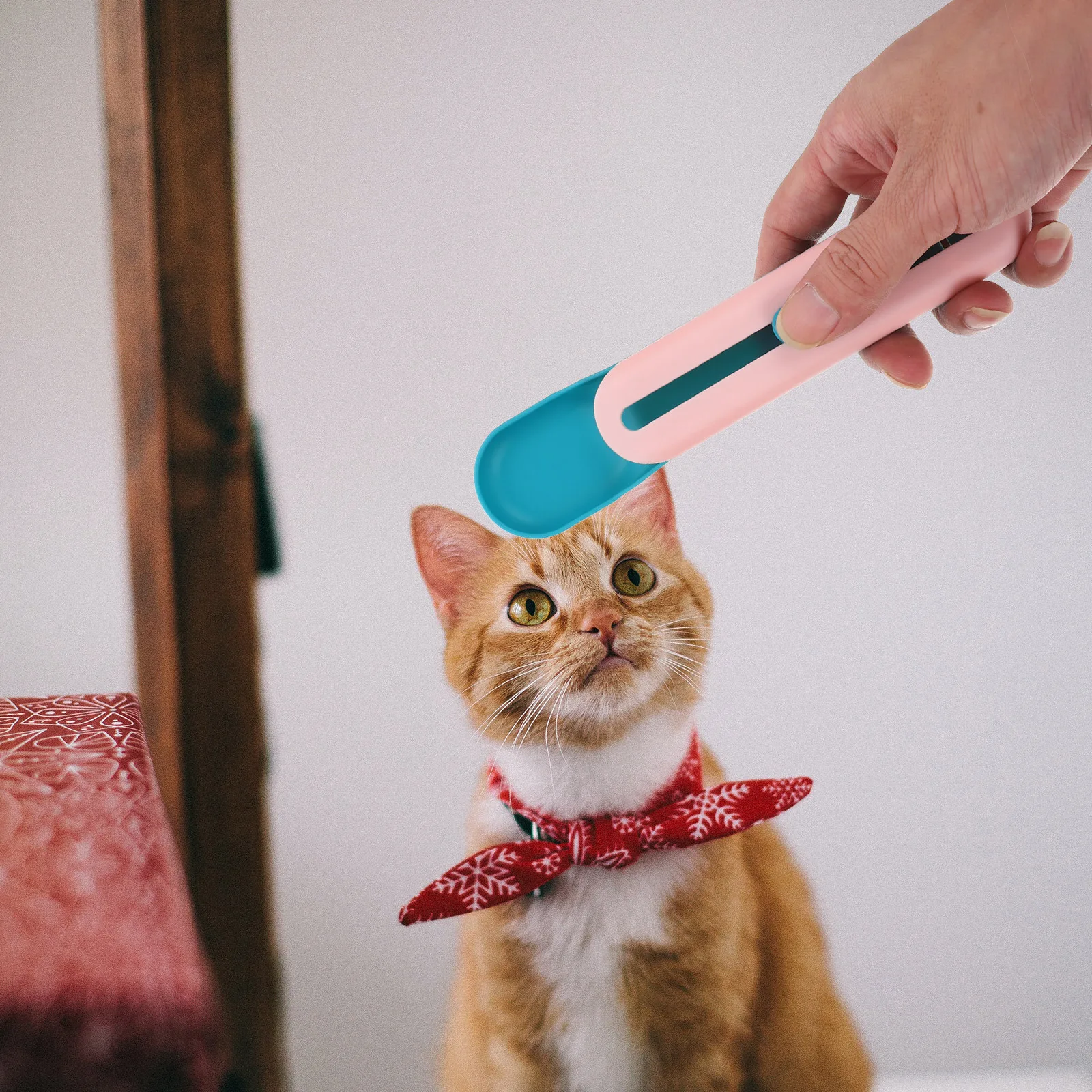 

Cat Strip Feeder Premium Abs Cat Food Squeezer Smooth Grip Liquid Treats Dispenser Durable Pet Feeding Spoon Dog Food Bowl