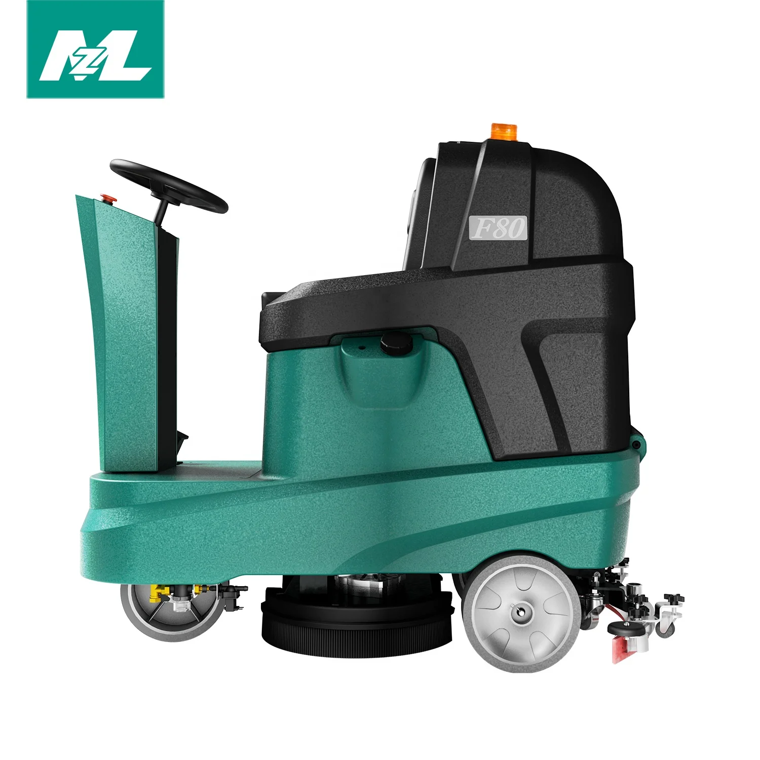 Commercial Dual-brush Ceramic Tile Cleaning Machines Ride On Floor Scrubber Machine