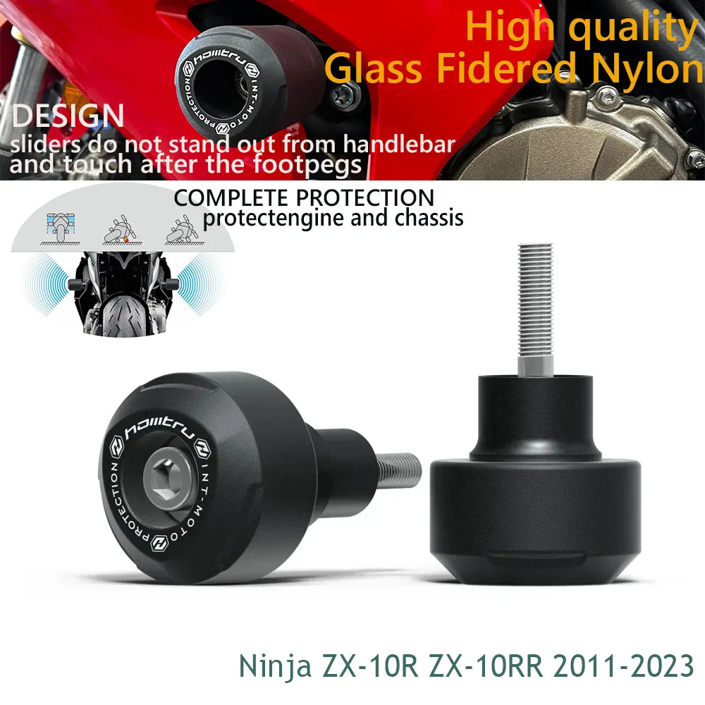 

Precision aluminum alloy For KAWASAKI Ninja ZX-10R ZX-10RR 2011-2023 Crash Protection Bobbins