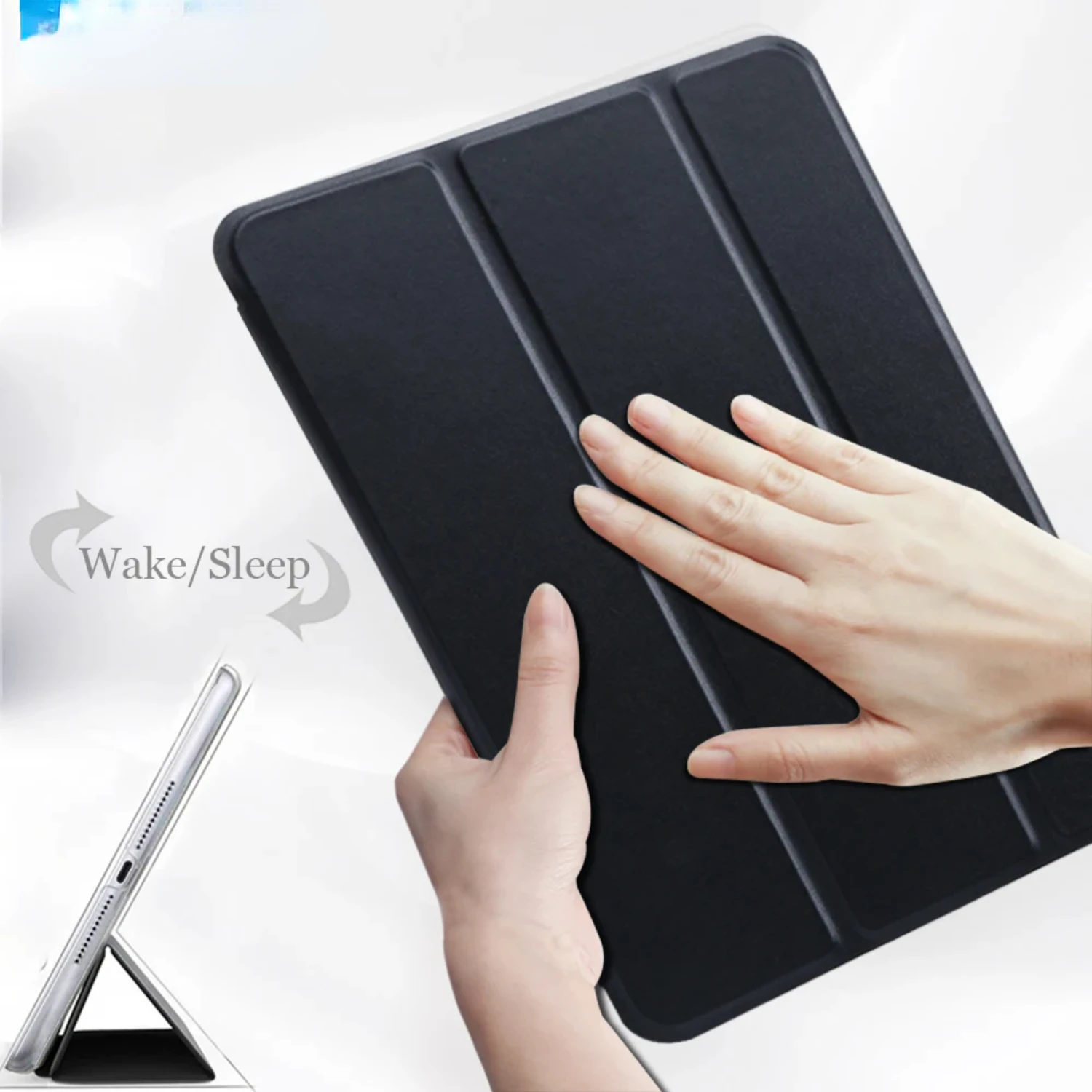 Luxurious Premium Genuine Leather Smart Sleep Wake Flip Tablet Case Cover for 10.5