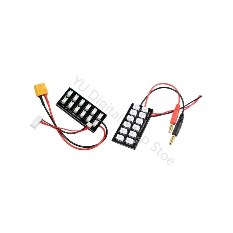 96BA Centralized 2S 7.4 V Battery Parallel Charging Board for Aircraft Hobbyists