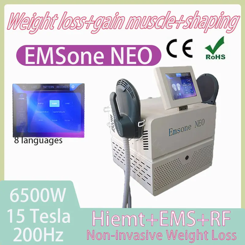 

EMS fat remover professional 6500W 15 Tesla EMSone NEO RF fat reducing massager for muscle building and shaping