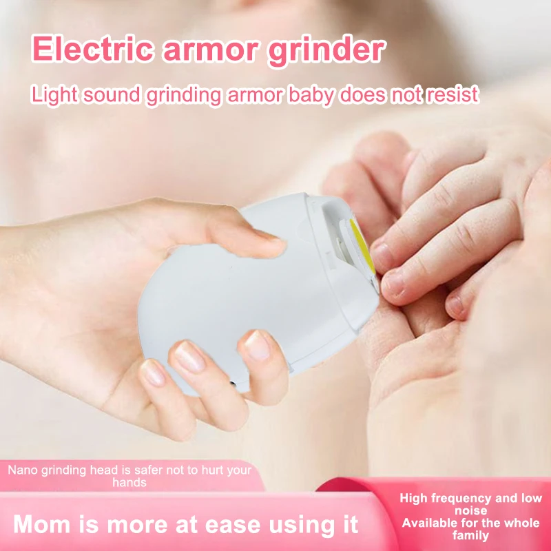 

New Baby Nail Trimmer Electric Portable Fingernail Cutter Portable Anti Sling Nail Clippers Nail Filer With 3 Adjustable