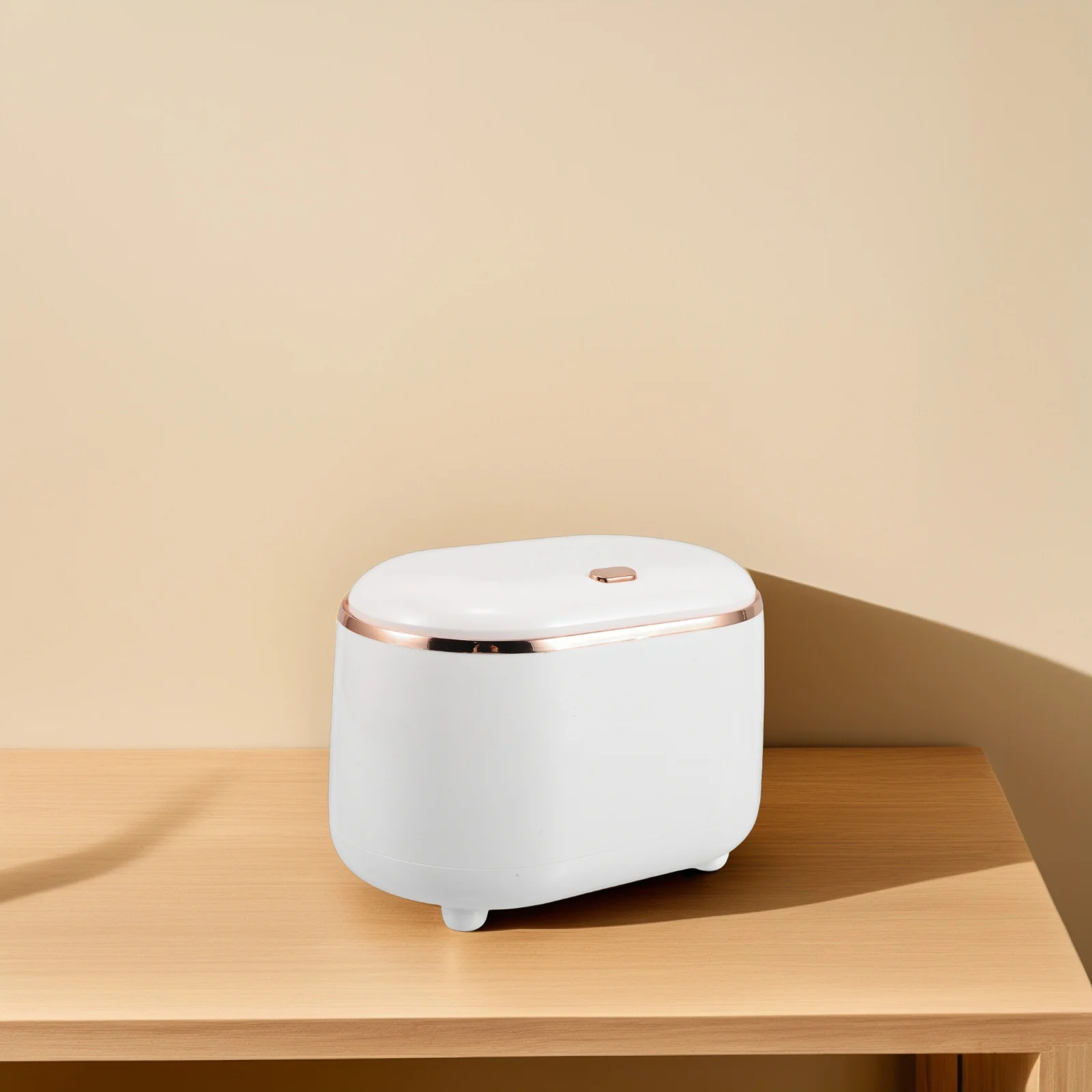 

Elegant Oval Pop up Trash Can Desktop Size Material Office Home Kitchen Bathroom Waste Bin Container Accessories Plastic