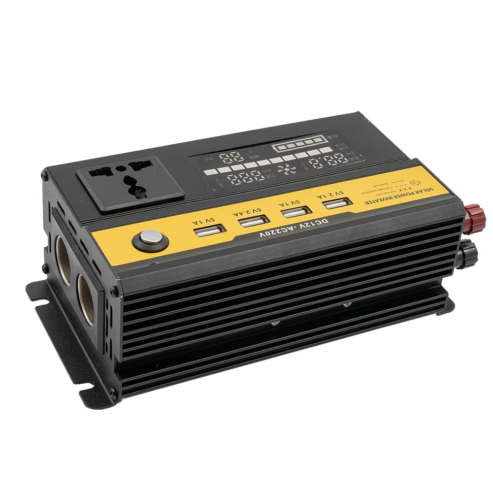 Sine Wave Car Inverter Replacement Solar Inverter Vehicle 12V-220V High Power Light Power Inverter Accessories