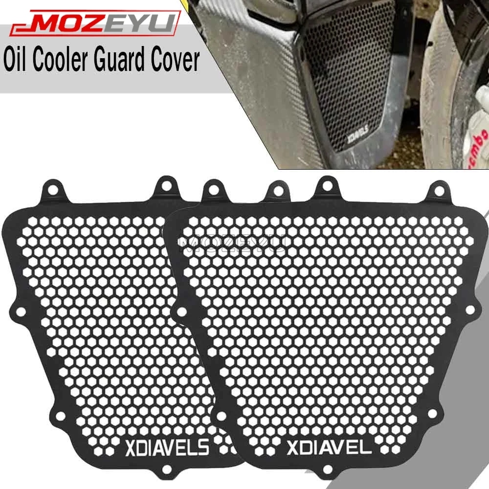 

For Ducati XDiavel/Dark/Black Star/Nera XDiavel S 1260 2016-2023 2024 Motorcycle Oil Cooler Guard Cover Protector Protection