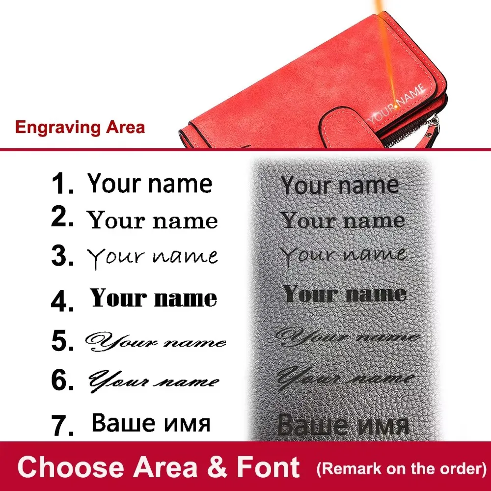 Baellerry haute qualité femmes portefeuille cartes Clips fermeture éclair femme porte-monnaie grande capacité longue Style portefeuille pour les filles