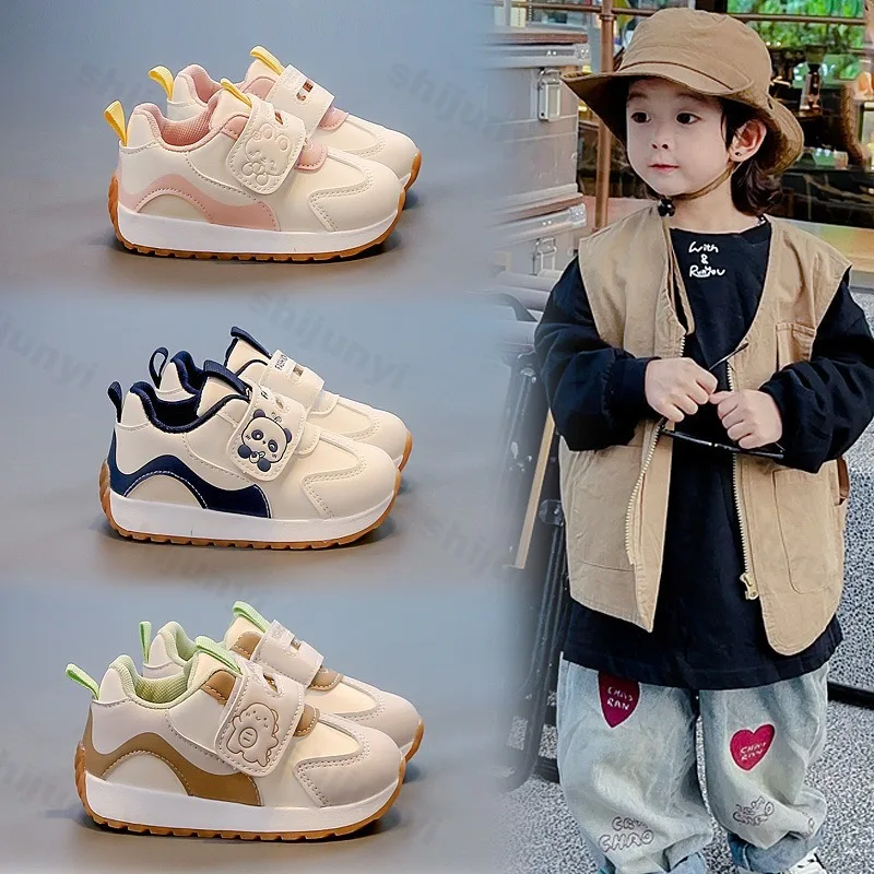 

Baby Sneakers Boys Girls Cartoon Non Slip Spring Autumn 2026 Fashion Toddler Walking Shoes Children Design Kids Casual Shoes