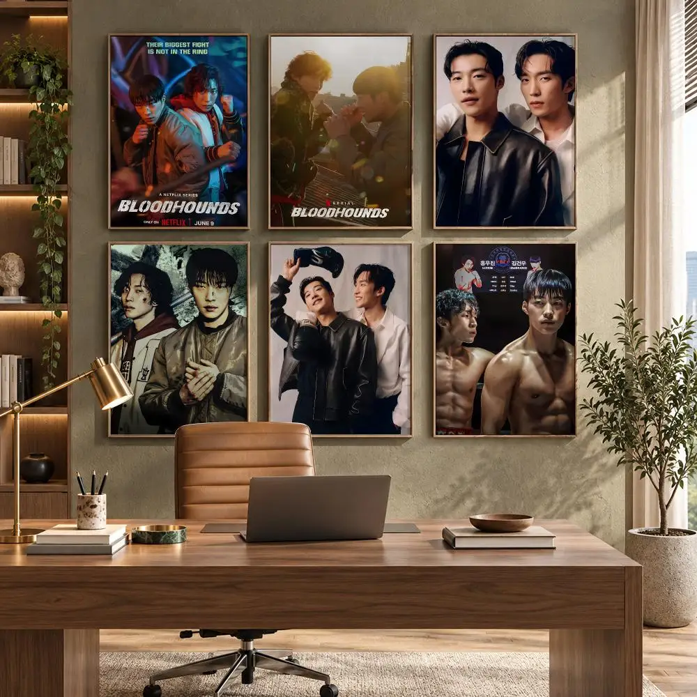 Bloodhounds Korean Drama Poster HD Waterproof Wall Decal for Study, Living Room & Garage, DIY Great Gift for Fans