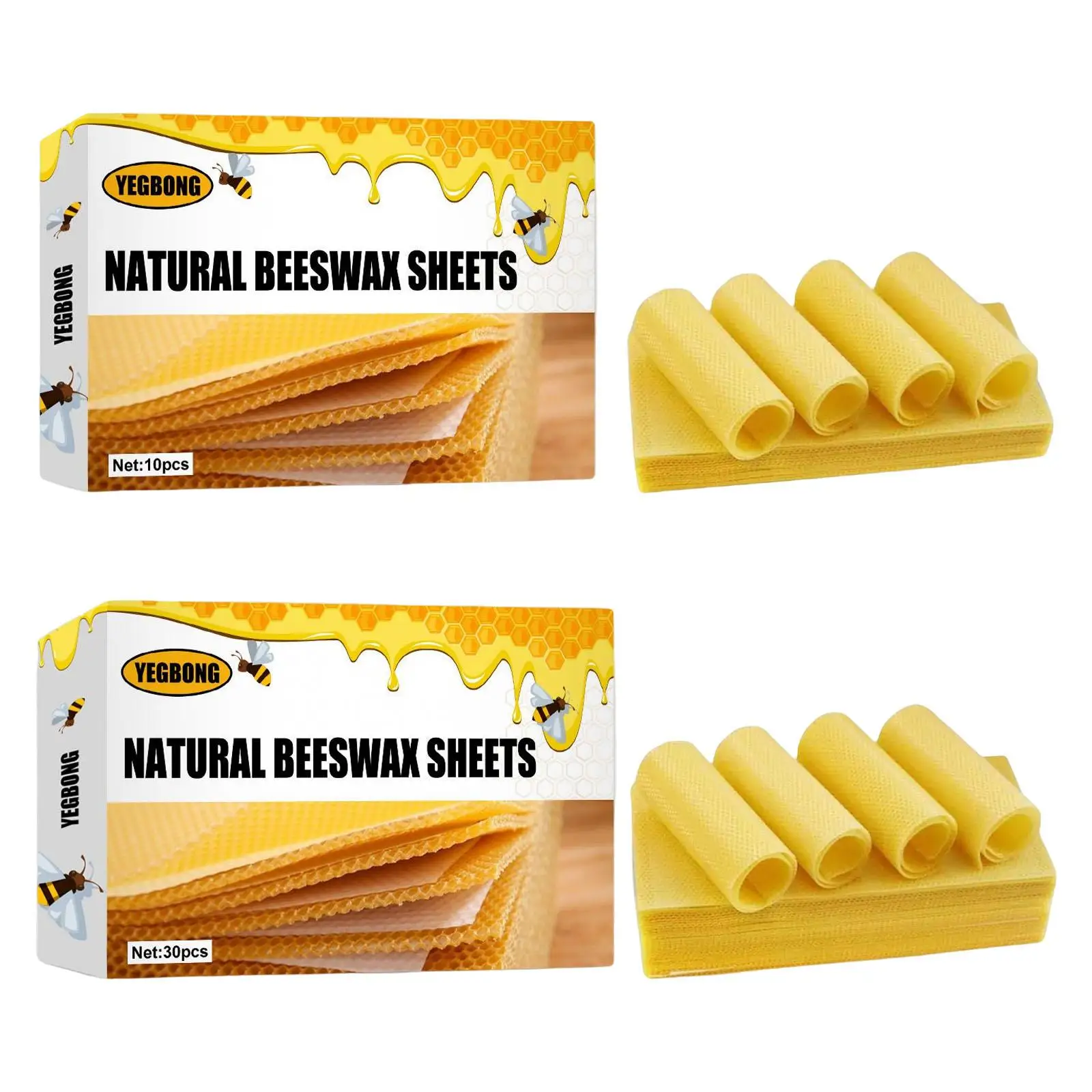 

Natural Beeswax Sheets, Beeswax Honeycomb Sheets, Wax Foundation Beekeeping