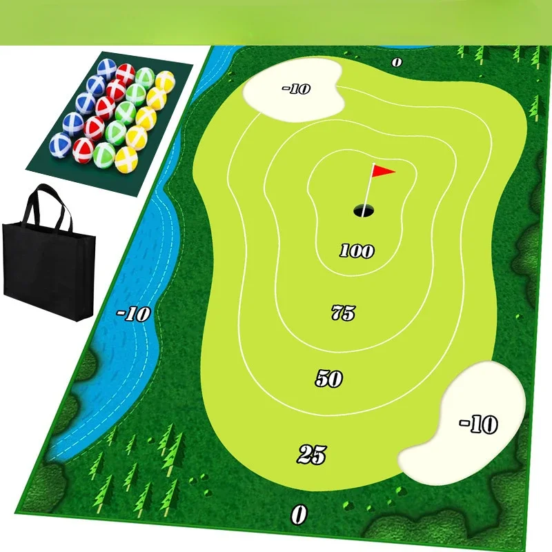 Ensemble de jeux de polymère de golf d'intérieur et d'extérieur, loisirs interactifs parent-enfant, jouets de puzzle d'extérieur, jeux de sport de balle, cadeaux de jouets