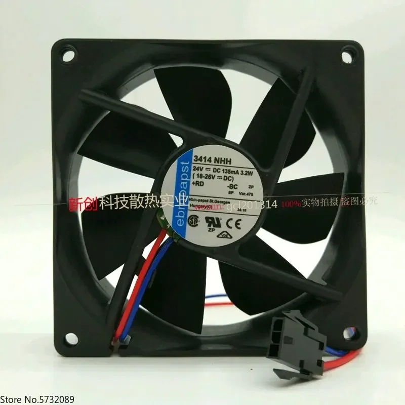 

5 шт. оригинальный немецкийTYP 3414NHH DC24V 3,2 Вт 2-проводной инверторный вентилятор