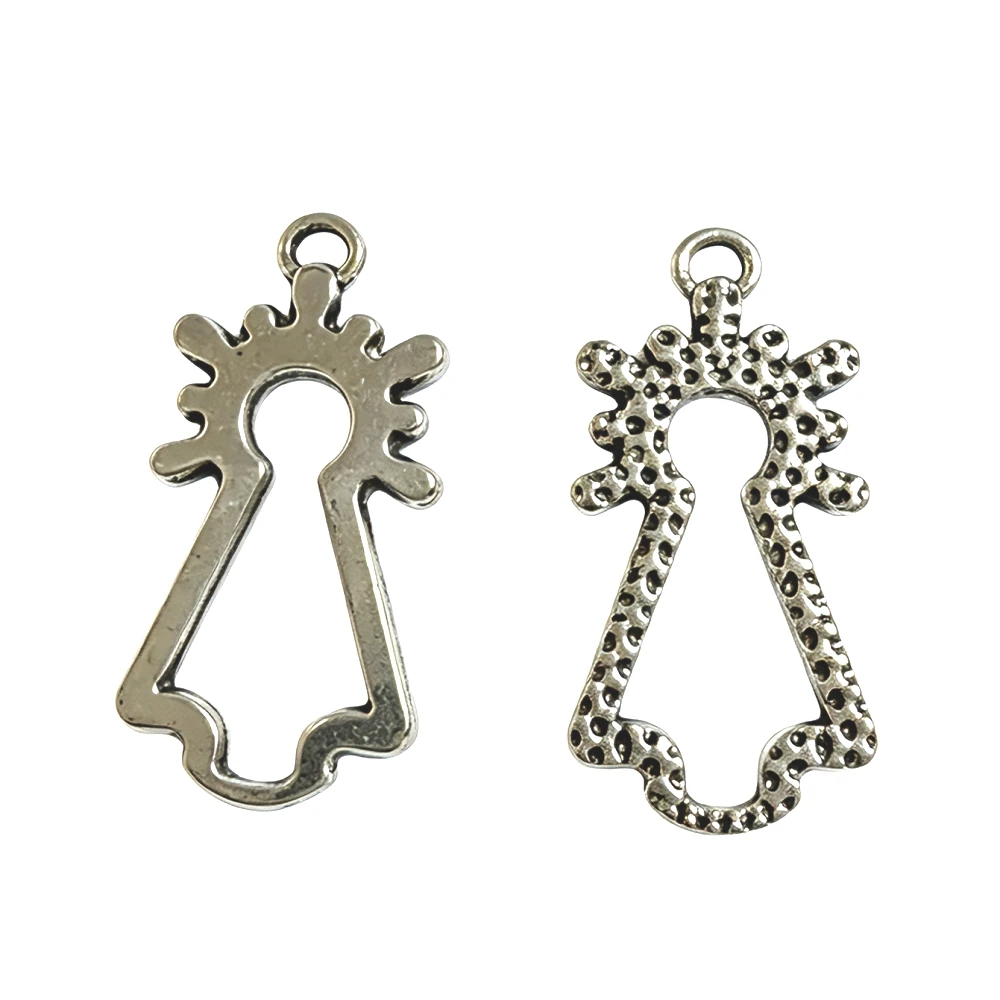 30 Stück 25*13mm aushöhlen NTRA SRA DEL Charms Anhänger EF1841 – Detail 2