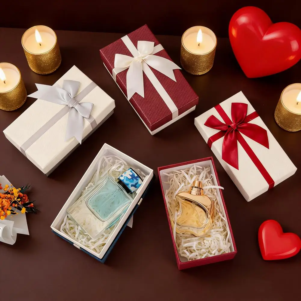 Birthday Gift Box Valentine's Day Gift Box with Ribbon Bow Wedding Bridesmaid Present Packaging Birthday Candy Lipstick Jewelry