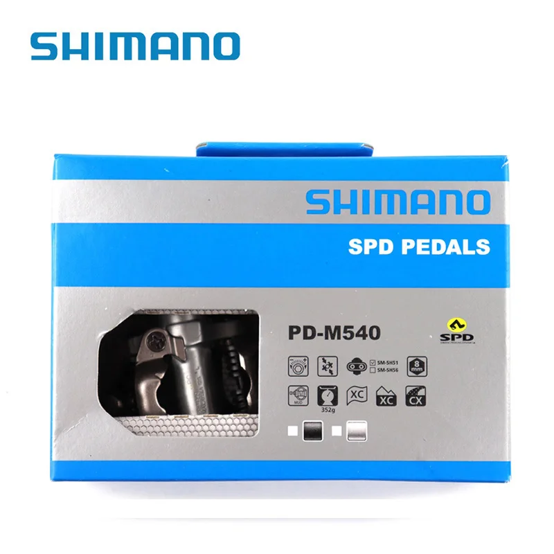 Shimano PD M520 M540 MTB mountain bike bicycle pedals cycle self-locking with SH51 lock  pedals