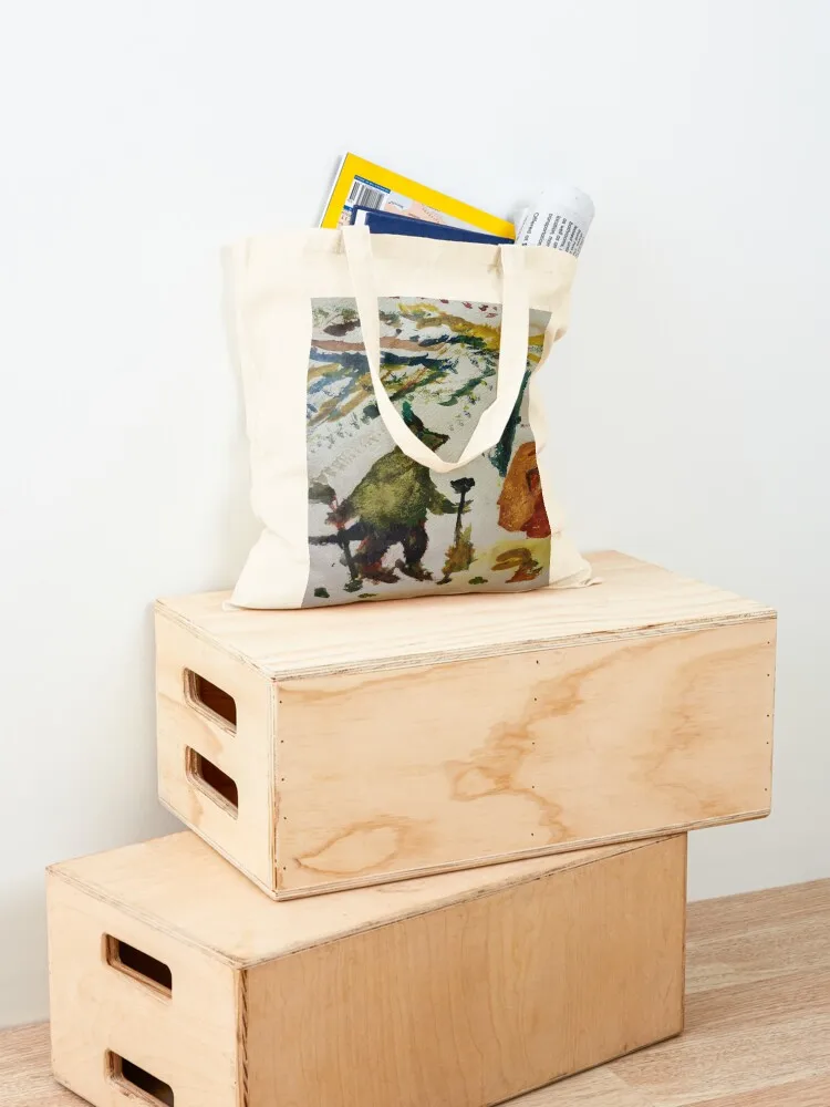 Traveller in Deep Winter Tote Bag shoping bag Portable shopping bag Cloth bags tote bags aesthetic