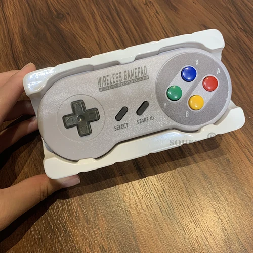 Imagen 1 del producto 2 controlador de juego receptor inalámbrico botón colorido 2,4G Gamepad Joypad Joystick Compatible con SNES Mini PC NS Switch accesorio