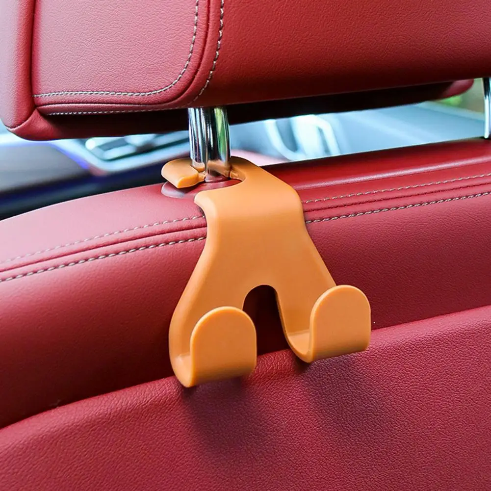 Seat Back Hook Double Hook Car Headrest Hanger Phone Holder Car Headrest Purse Handbag Hanger Cars Seat Hanger Interior Hook