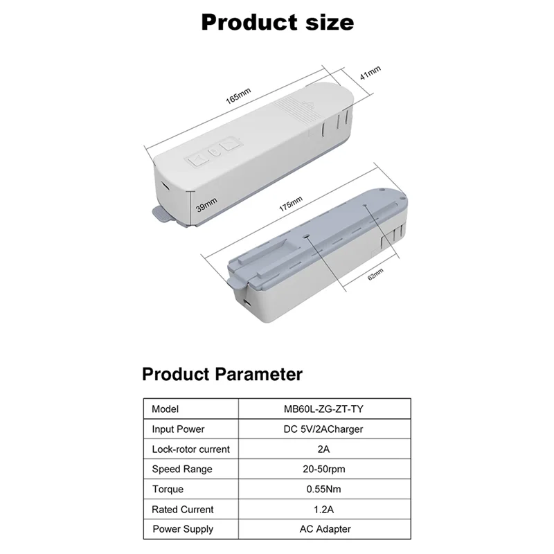 

LBER Electric Curtain Motor Roller Shutter Motor Tuya Zigbee3.0 Electric Pull Cord EU Plug
