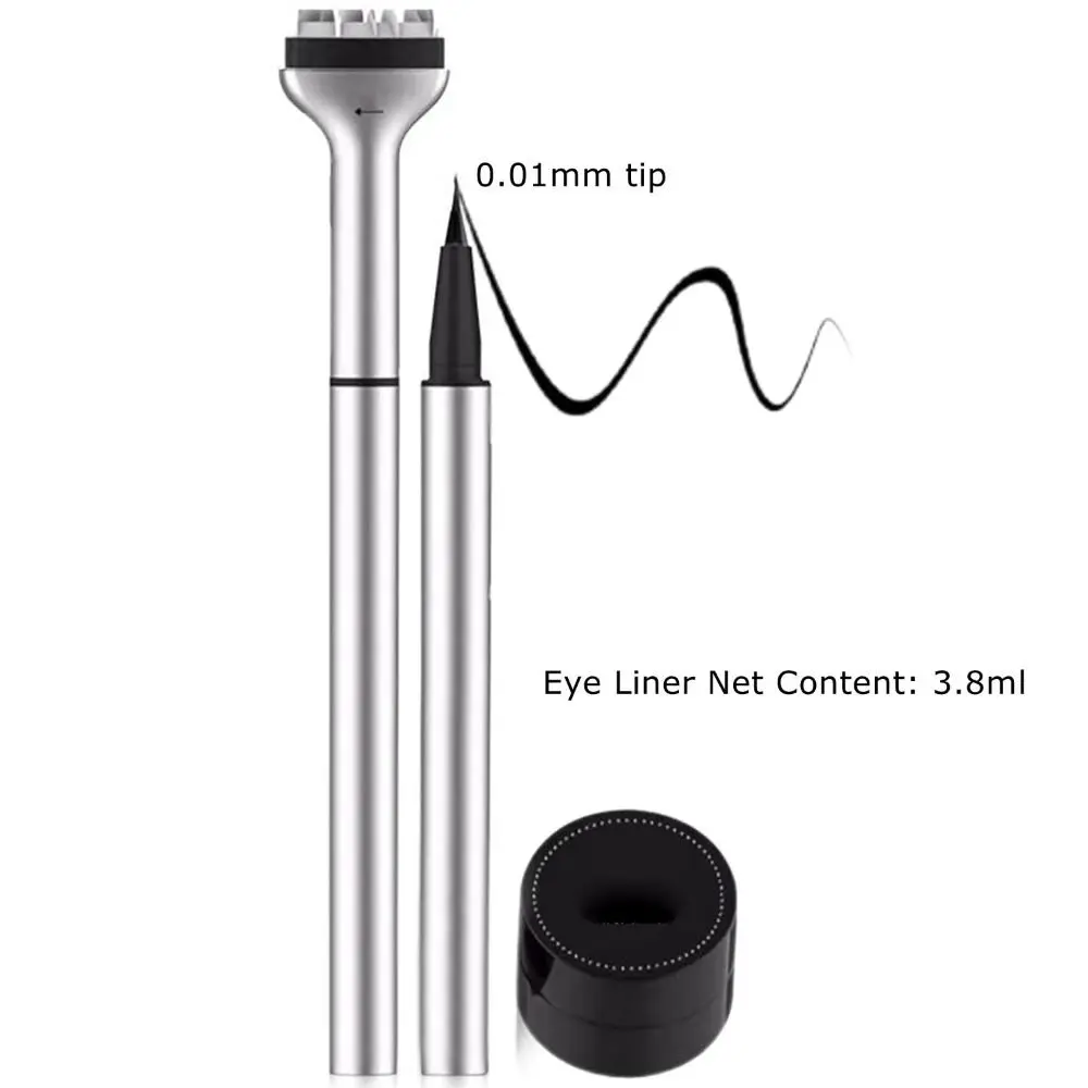 Nieuwe Waterdichte Lagere Lash Stempel Set Eenvoudig Te Gebruiken Draagbare Siliconen Wimper Stempel 0.01Mm Tip Quick Dry Eyeliner