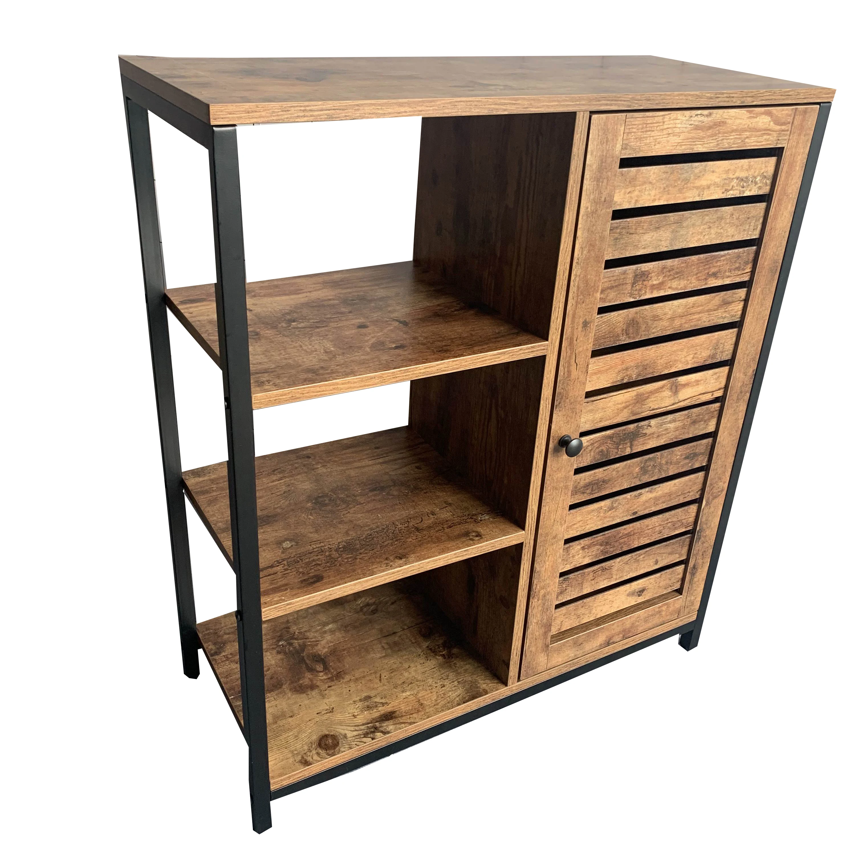 #￥Furniture Hand Painted Modern Models Cheap Antique Wood Cabinet Orange Building Style Living Packing Room