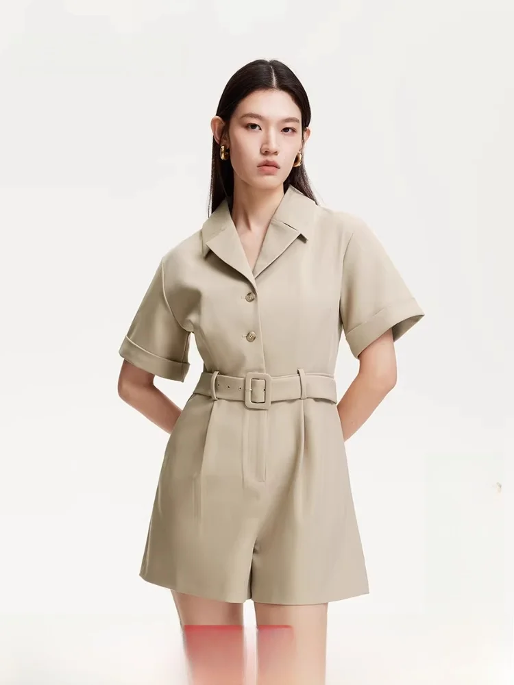 

Повседневные цельные брюки, женские весенние новые брюки с воротником и поясом, двухсторонний искусственный ket, универсальный, удобный крой