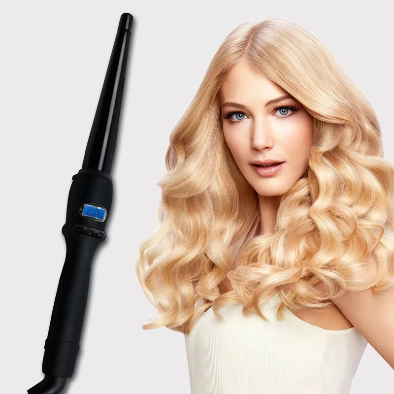 Professional Cone Shape Ceramic Hair Curler Iron Curling Wand Rollers Waver Styling Tools Style Quick Heat Electric Curly