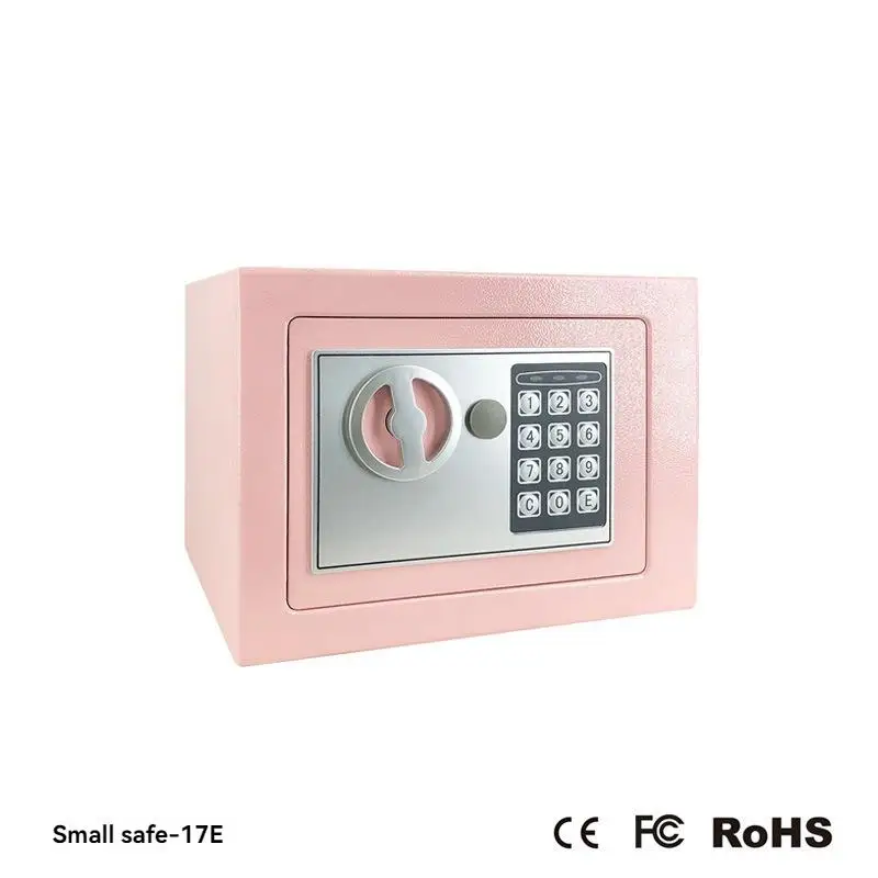 17E Safe Mini Home Electronic Password Hotel Wall Entry Anti-Theft Alarm All Steel Safe