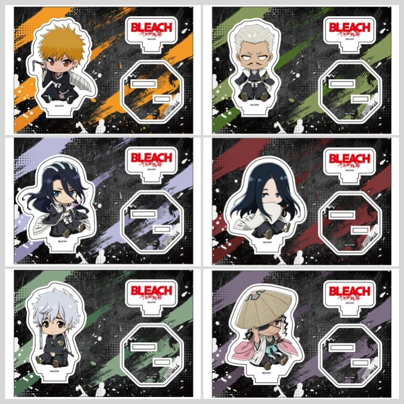 Anime Bleach: soporte acrílico de sangre de mil años Kurosaki Ichigo figura soporte placa Cosplay Prop decoración dibujos animados presente Fans regalo