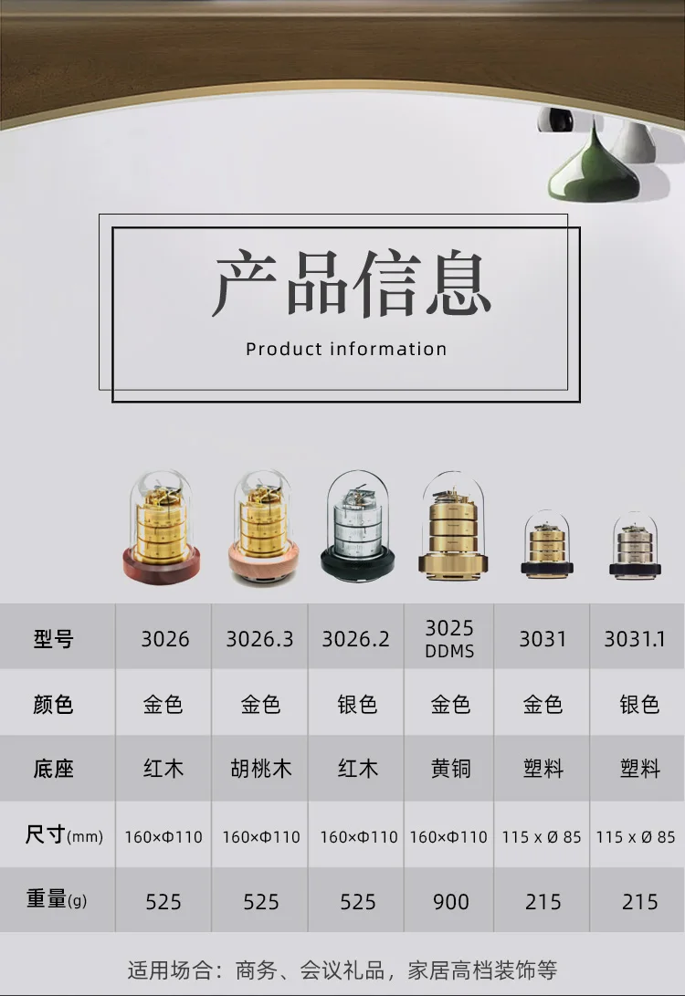 النحاس الميكانيكية الطقس متر هدايا الأعمال مكتب زخرفة مكتب