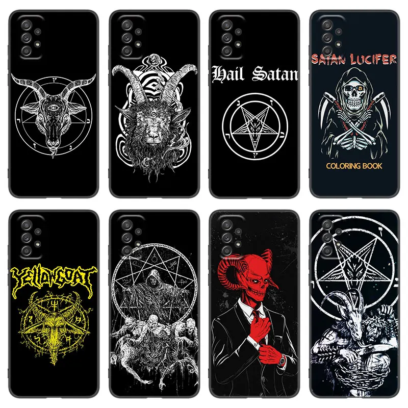 Demonic Satanic Scary Skull Case For Samsung A13 A22 A24 A32 A14 A23 A25 A34 A52S A53 A54 A73 A11 A12 A15 A31 A33 A50 A51 A70A72