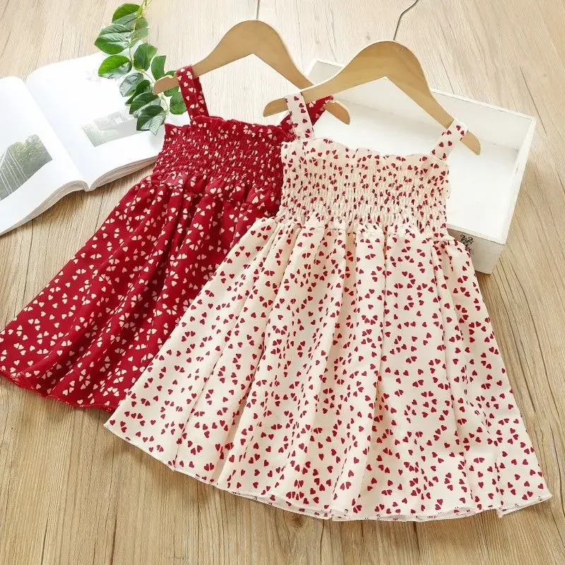 Sexy Summer Party Dress Red Floral Plaid Sleeveless Cotton Short Dresses by VIDMID