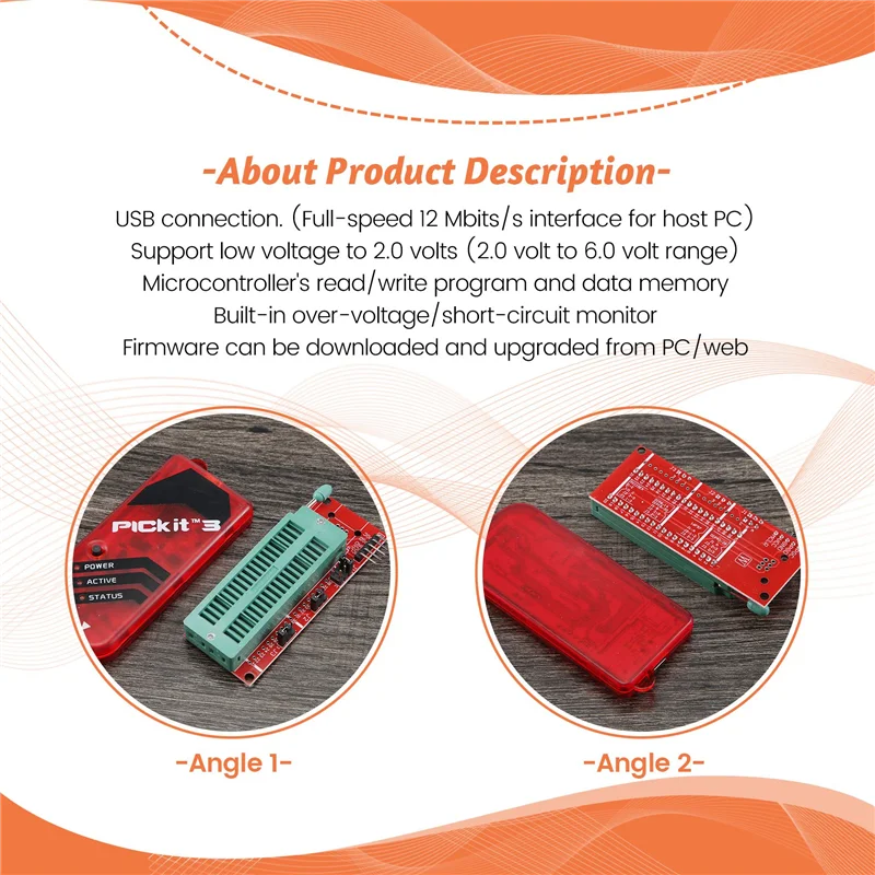 ABMF-PICKIT3 프로그래머 + PIC ICD2 PIC 키트 2/3 프로그래밍 어댑터 범용 프로그래머 시트 FZ0508
