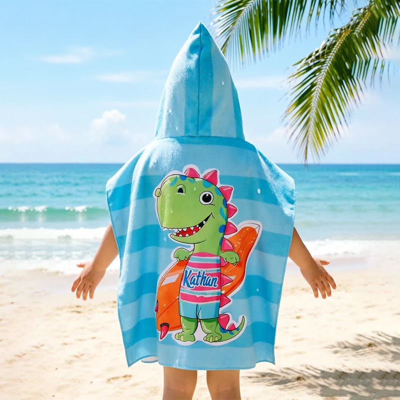 Summer baby and children's bathrobes sports quick drying absorbent wipes portable travel beach towels