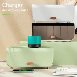 Power Cable Storage Box Desktop Line Storage Case Organizer Box Socket Plug Wireless Wifi Router Board Bracket For Household