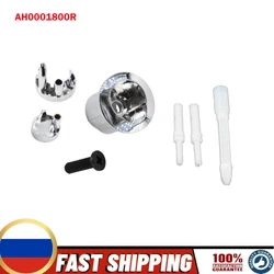 Compatible With ROCA Cistern D2D Dual Flush Push Button Half Moon New Style Threaded Push Rods Short Body Chrome AH0001800R