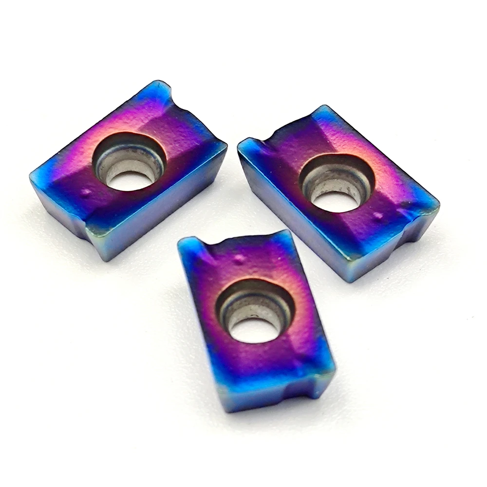 Inserto de carburo de alta calidad APKT1003 APKT1604 herramienta de torneado serie Blue Flame cuchillas de fresado CNC APKT 1003 1604