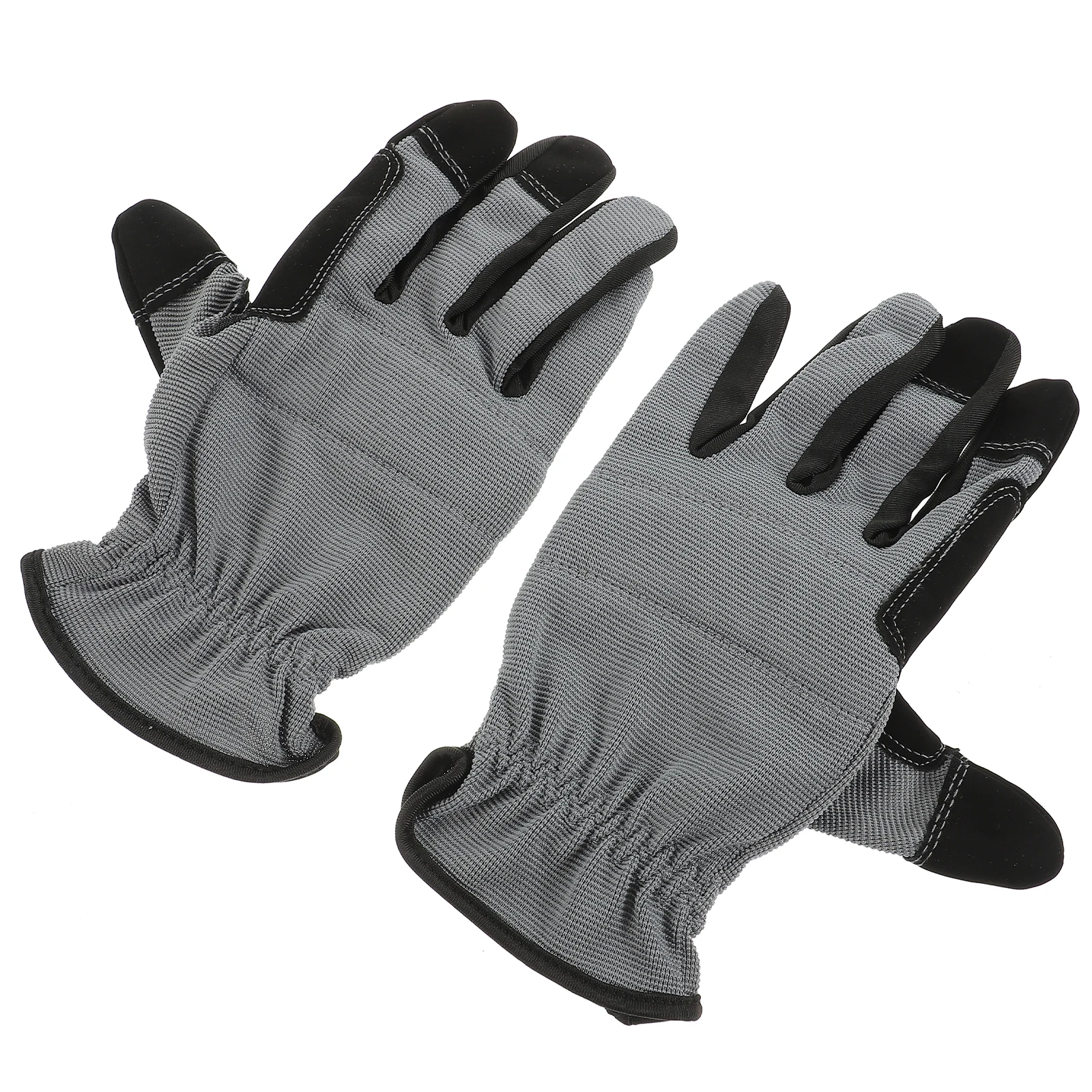 

Non slip Wear resistant Work Gloves Grey XL Comfortable Garden Protective Gloves Breathable Lightweight Gardening Planting
