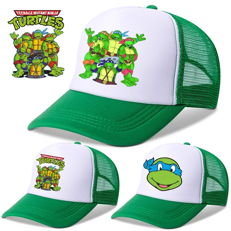 Teenage Mutant Ninja Turtles Baseball Cap Adjustable Summer Parent-child Sunhat Breathable Men Boy Outdoor Sport Peaked Hat Gift