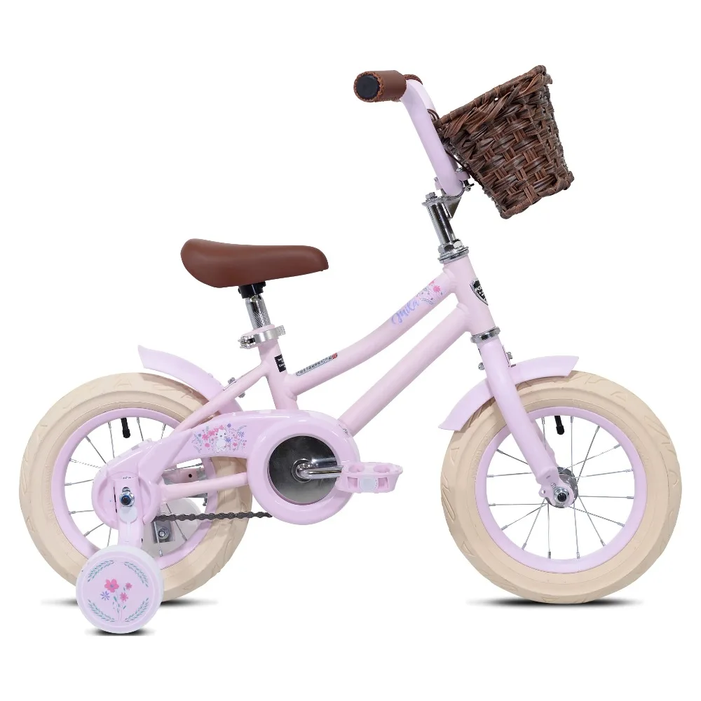 

2024 New 12 in. Girl's Mila Child Bicycle with Front Basket, Pink