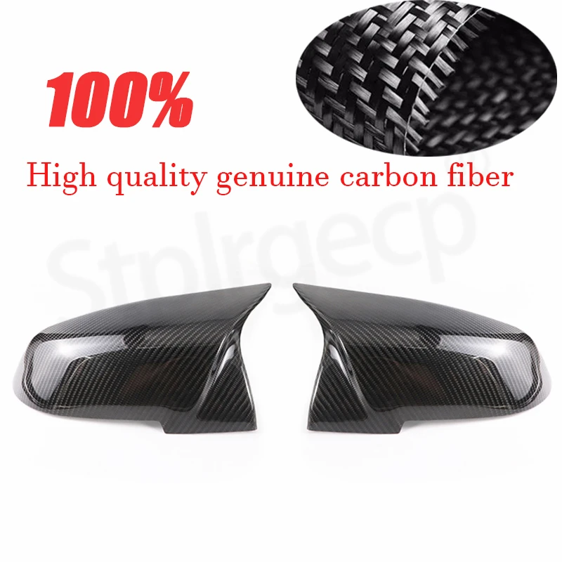 Carbon Fiber Car Rear View Mirror Cover Cap For Bmw F20 F22 F30 F31 F32 F33 F36 F34 F35 I3 I3s x1 Side Mirror Cover Trim