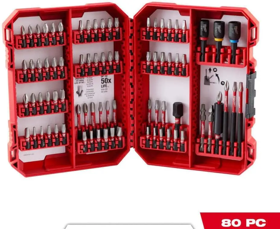 48-32-4094 für Milwaukee Impact Duty Driver Bit Set – 80-PC X3