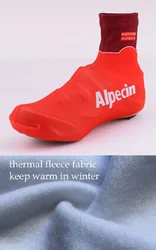 WINTER FLEECE THERMAL 2019 KATUSHA ALPECIN Cycling Shoe Cover Sneaker Overshoes Lycra Road Bicycle Bike MTB Cycling Shoe Cover