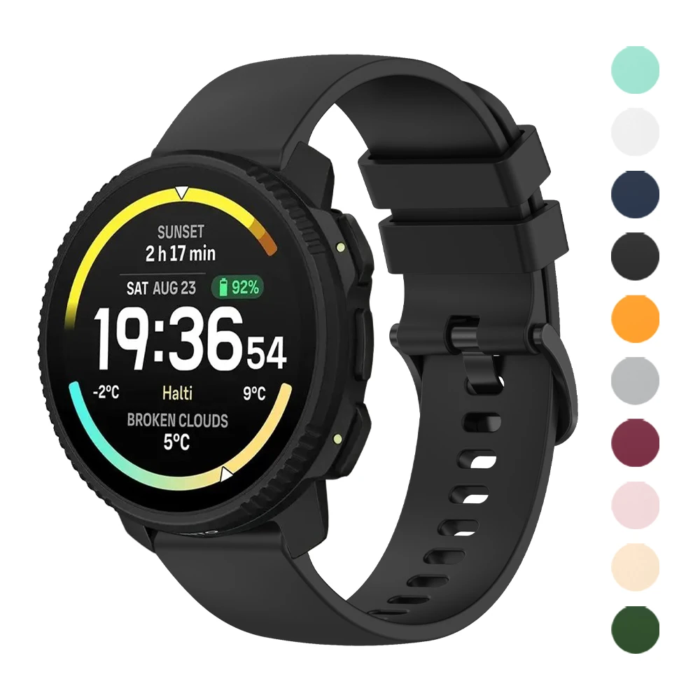For SUUNTO VERTICAL 2 Watch Band for SUUNTO Ocean 9 5 Peak/PRO 3 Fitness RACE 2 Bracelet Wristband 20 22mm Sports Silicone Strap