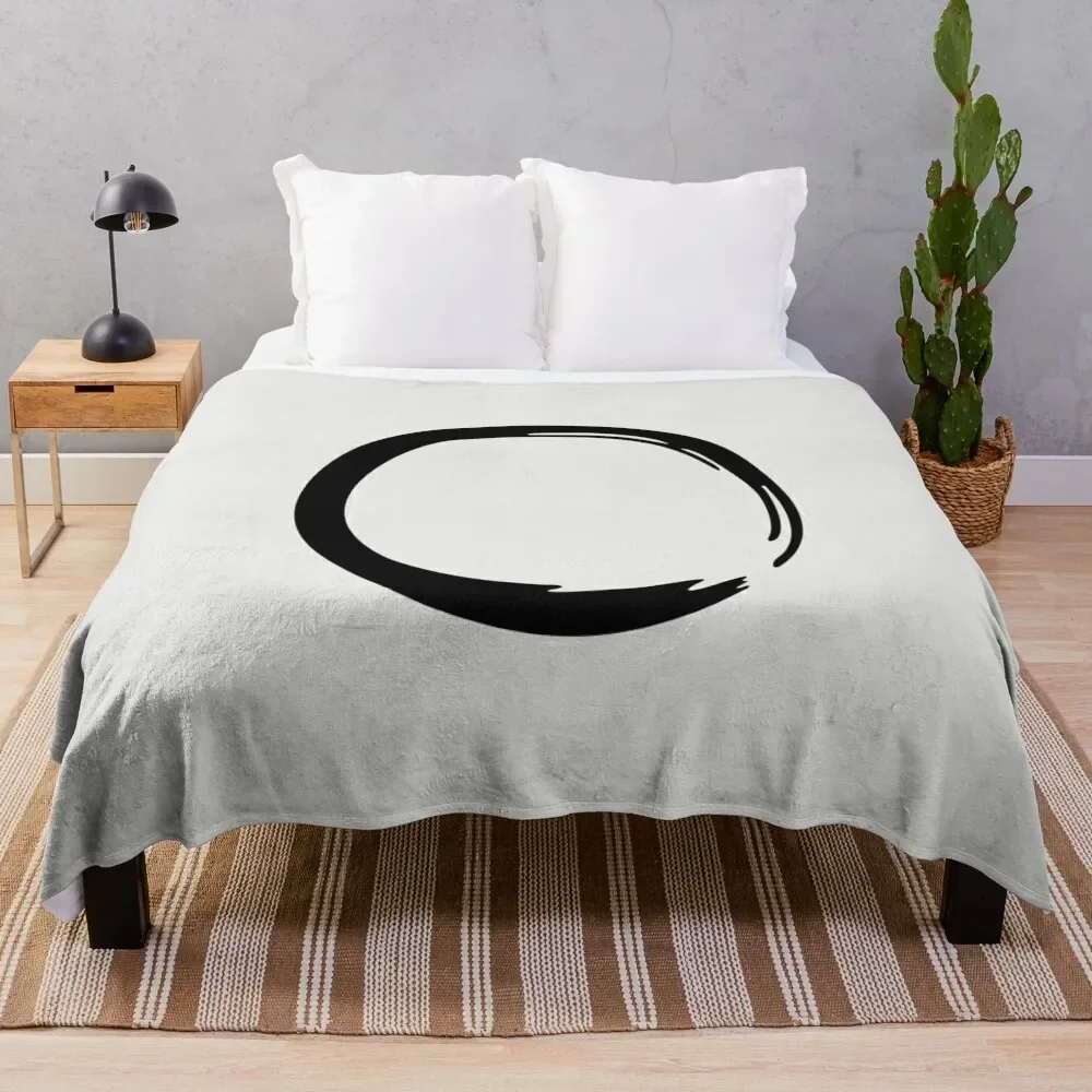 Enso Zen Circle of Enlightenment, Meditation, Buddha, Buddhism, Japan Throw Blanket sofa bed Shaggy Blankets