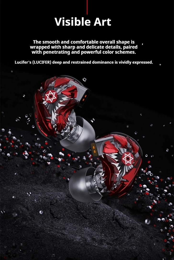 ARTPICAL Lucifer earphones earbuds headphone in-ear HIFI hires fever dynamic wired replaceable earplugs