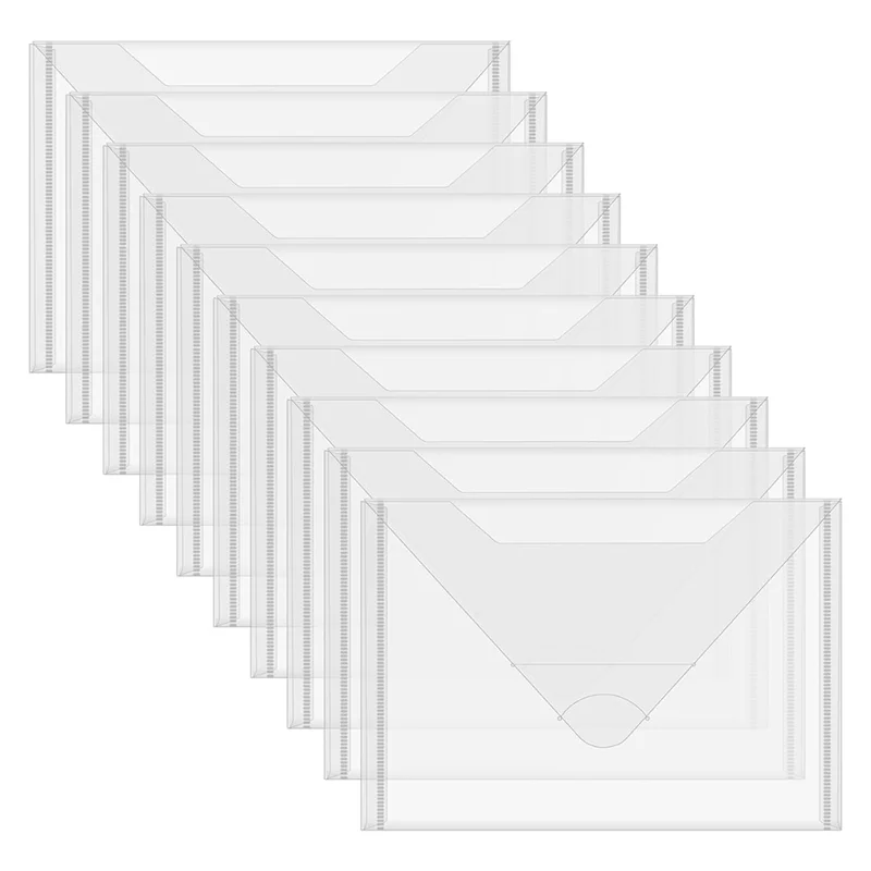 

ABBN-10PCS сумка для хранения 6X8,75 дюймов прозрачные конверты для хранения для вырубных штампов трафарет для прозрачного штампа