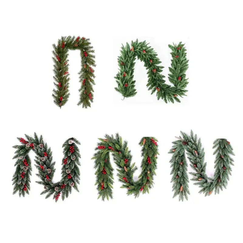 

Christmas Artificial Vine 2.7m Xmas Home Party Holiday Xmas Decor Rattan Hanging Wreath Ornament new arrival