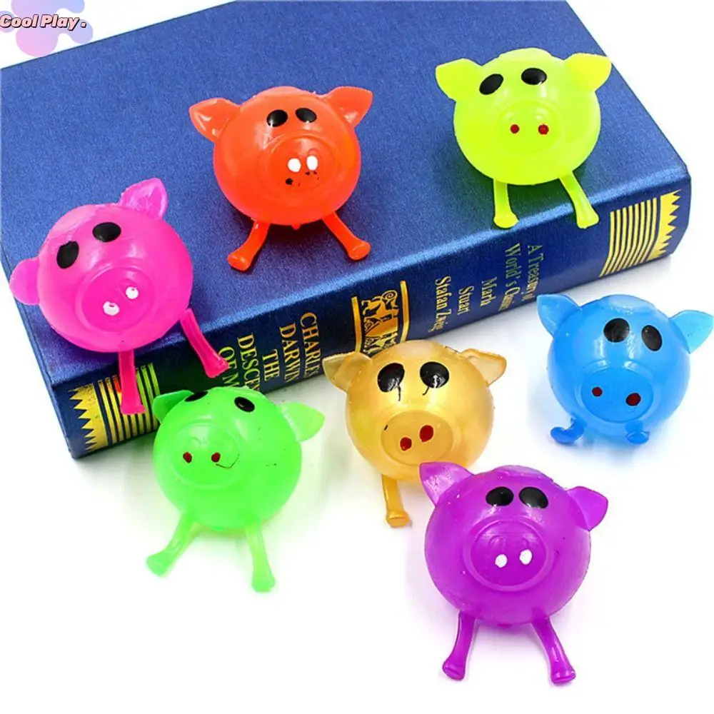 Sticky Pig Pig Head Water Ball Toy Vent Toy Splat Water Ball Jello Pig Fidget Toy Funny TPR Jello Pig Vent Toy Office Workers