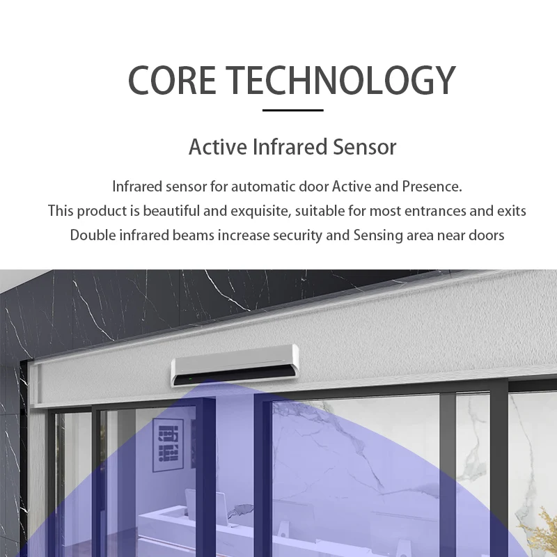 Porta automática Operação Anti-Pinch Sensor, Sensor Infravermelho Ativo, Adequado para Várias Cenas, YS107